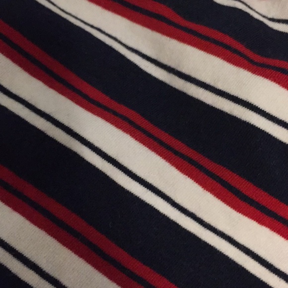 White navy blue and red crop top - Picture 4 of 4